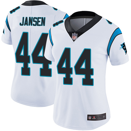 Carolina Panthers Limited White Women J.J. Jansen Road Jersey NFL Football 44 Vapor Untouchable